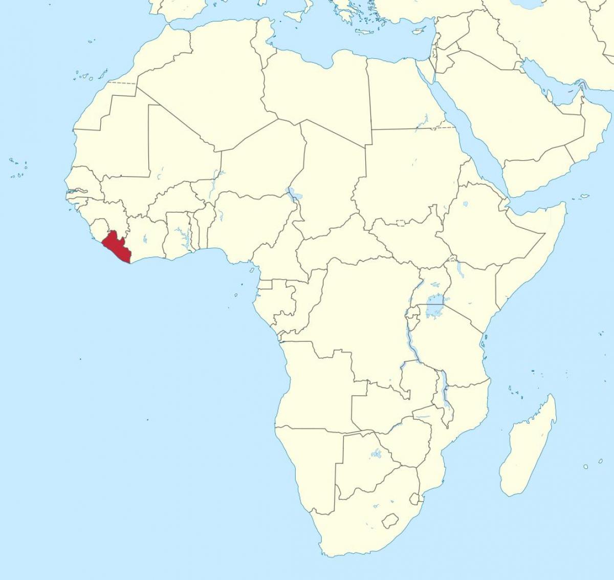 মানচিত্র, লাইবেরিয়া আফ্রিকা